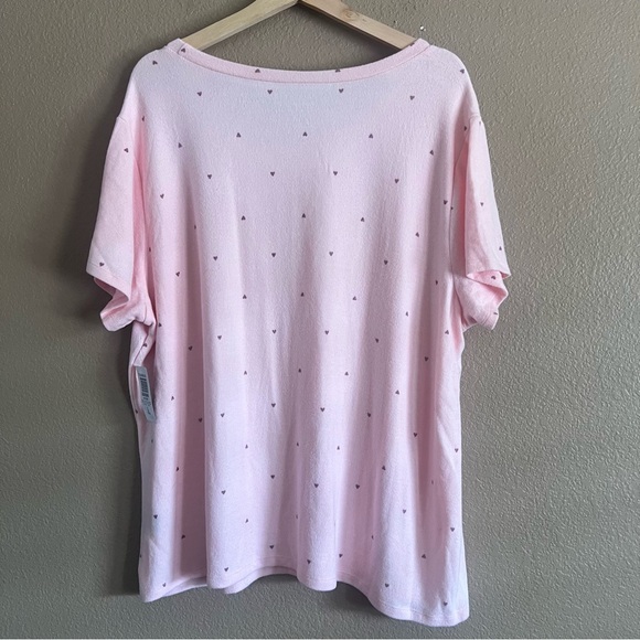 Torrid Super Soft Short Sleeve Lounge Sleep Tee with Heart Pattern Size 2 NWT - Picture 7 of 11